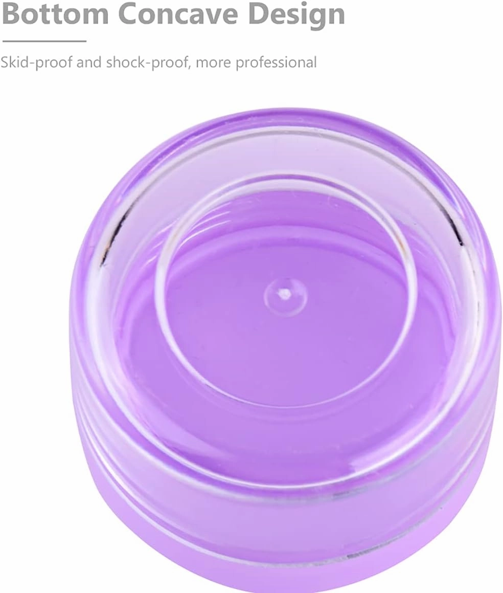 10 Pcs 10g Plastic Empty Cosmetic Container, Round Clear Pot Jars Portable Refillable Empty Containers for Makeup Eye Shadows Lotions Lip Balms Toners Creams Ointments,Pink