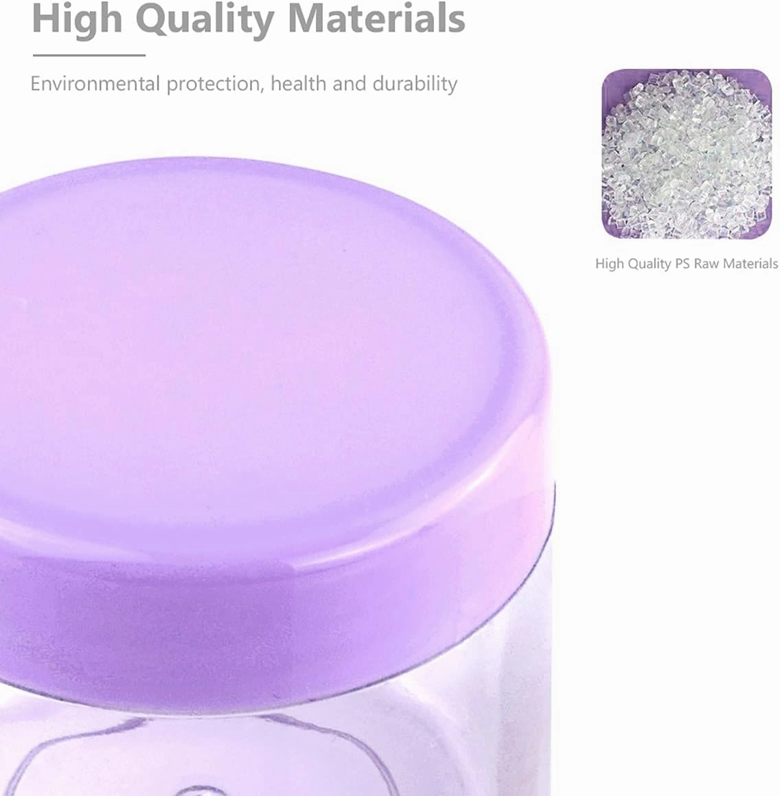 10 Pcs 10g Plastic Empty Cosmetic Container, Round Clear Pot Jars Portable Refillable Empty Containers for Makeup Eye Shadows Lotions Lip Balms Toners Creams Ointments,Transparent