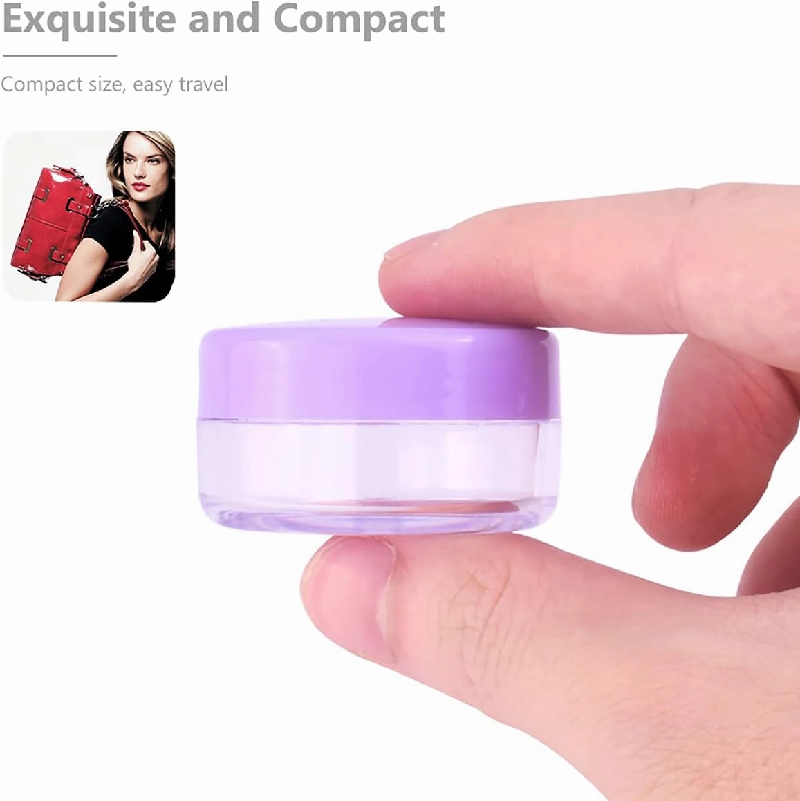 10 Pcs 10g Plastic Empty Cosmetic Container, Round Clear Pot Jars Portable Refillable Empty Containers for Makeup Eye Shadows Lotions Lip Balms Toners Creams Ointments,Transparent