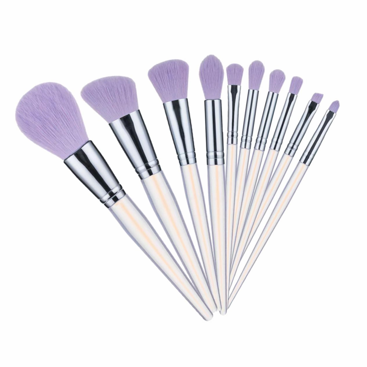 10-piece Makeup Brush Set Eye Face Makeup Brushes Beginner Kit Artificial Fiber Easy Application Storage