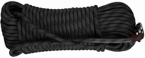 10m~200m Outdoor Rescue Rope 10mm Accessory Cord Rope Double Braid Pre Cut for Rappelling,Mountaineering, Caving, Indoor Outdoor Camping (Color : Black, Size : 10mm x 10m)