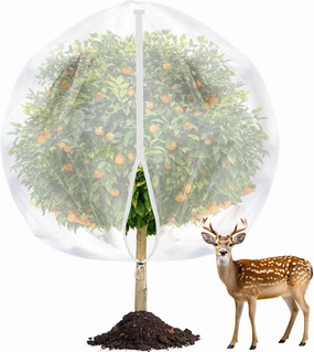 10x10 FT Fruit Trees Netting with Zipper,Large Tree Nets for Fruit Trees with Drawstring, Plant Garden Insect Bird Netting Pest Barrier for Peach Cherry Apple to Prevent Cicadas Bird