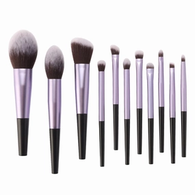 11pcs Makeup Brushes Sets Tools Cosmetic Powder Contour Blush Lip Eyeshadow Concealer Facial Foundation Brush Kit