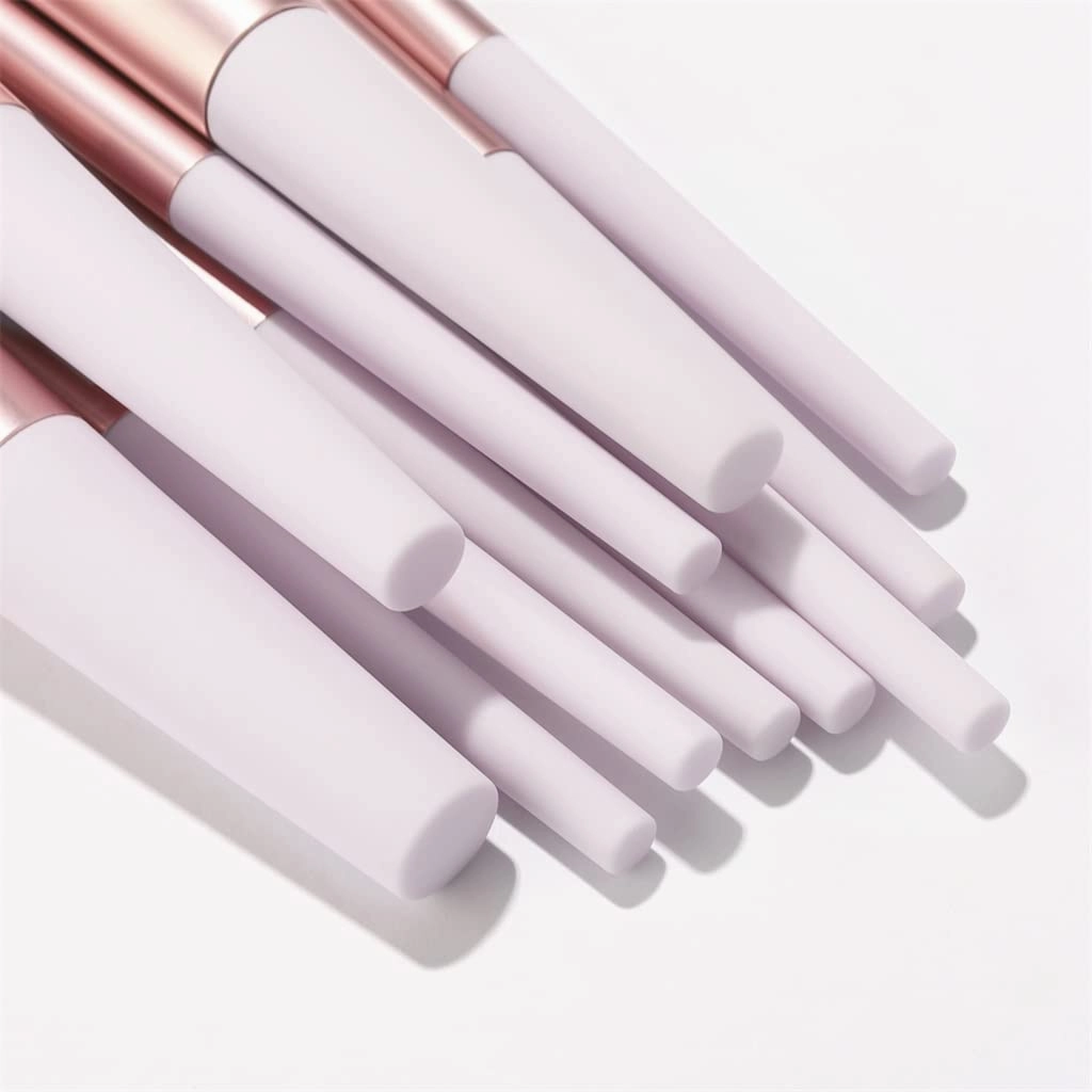 11pcs Makeup Brushes Sets Tools Cosmetic Powder Contour Blush Lip Eyeshadow Concealer Foundation Brush Kit(Color:Svart)