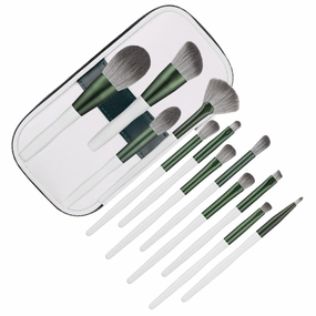 12 in 1 Makeup Brush Set Including Foundation Eye Shadow Blush Brushes Perfect for Daily Makeup
