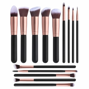 14 pieces of makeup brushes, makeup tools, foundation make-up brushes(D,14 * 20cm)