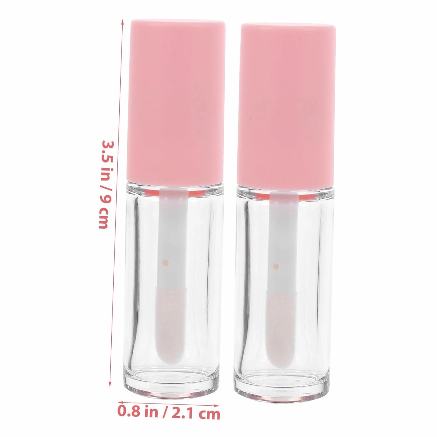 15 Pcs 10ml Large Lip Brush Empty Lip Gloss Tubes with Wand Refillable Lip Gloss Tubes Clear Lip Gloss Lip Balm Tube Containers Lip Balm Samples Lip Gloss Tubes Empty Pink Pet