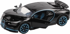1 32 for Bugatti Chiron Alloy Sport Car Model Diecast Toy Metal Super Car Model Sound Light Collection Scale Vehicles Toys(Black)