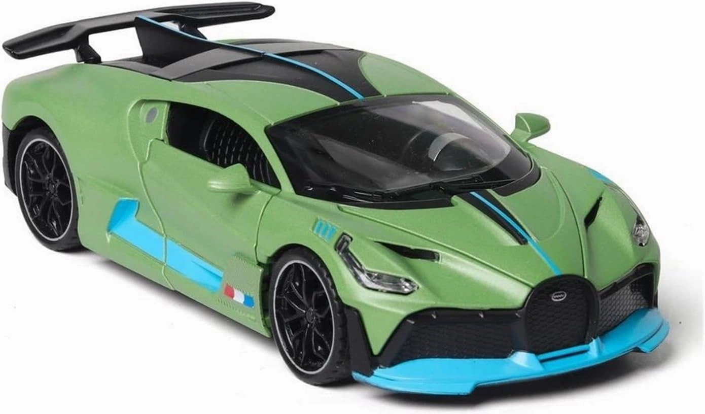 1 32 for Bugatti DIVO Supercar Diecast Metal Alloy Model Car Ornamental Models Adults Collectibles Decorations Scale Vehicles Toys(Green)
