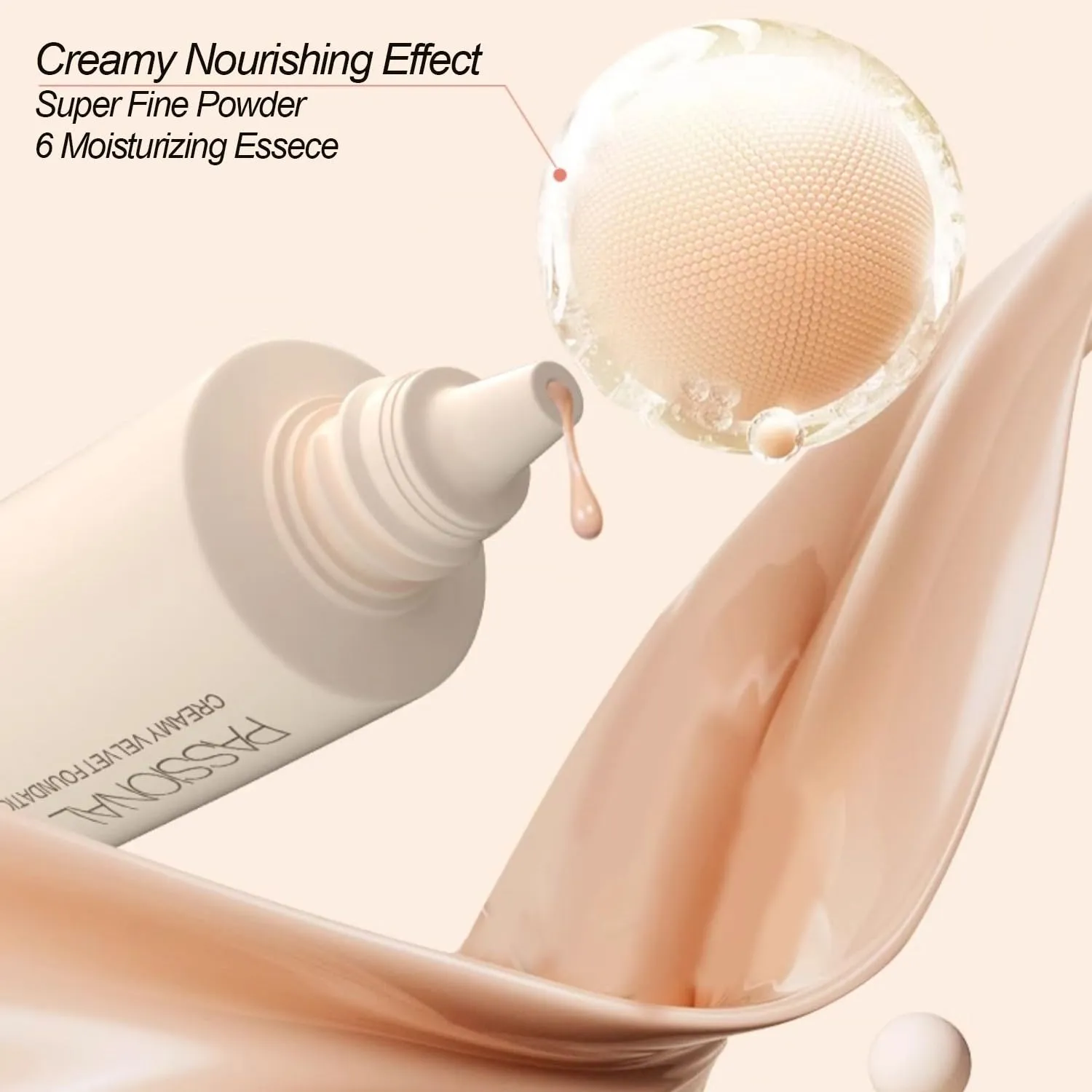 1PC PL Creamy Velvet Foundation Verion 1.0 / Version 2.0, Transparent/Full Coverage Foundation, Create Flawless Makeup Foundation For Dry & Dry Combination Skin (V2.0#00, 30g)