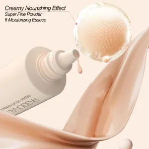 1PC PL Creamy Velvet Foundation Verion 1.0 / Version 2.0, Transparent/Full Coverage Foundation, Create Flawless Makeup Foundation For Dry & Dry Combination Skin (V2.0#00, 30g)