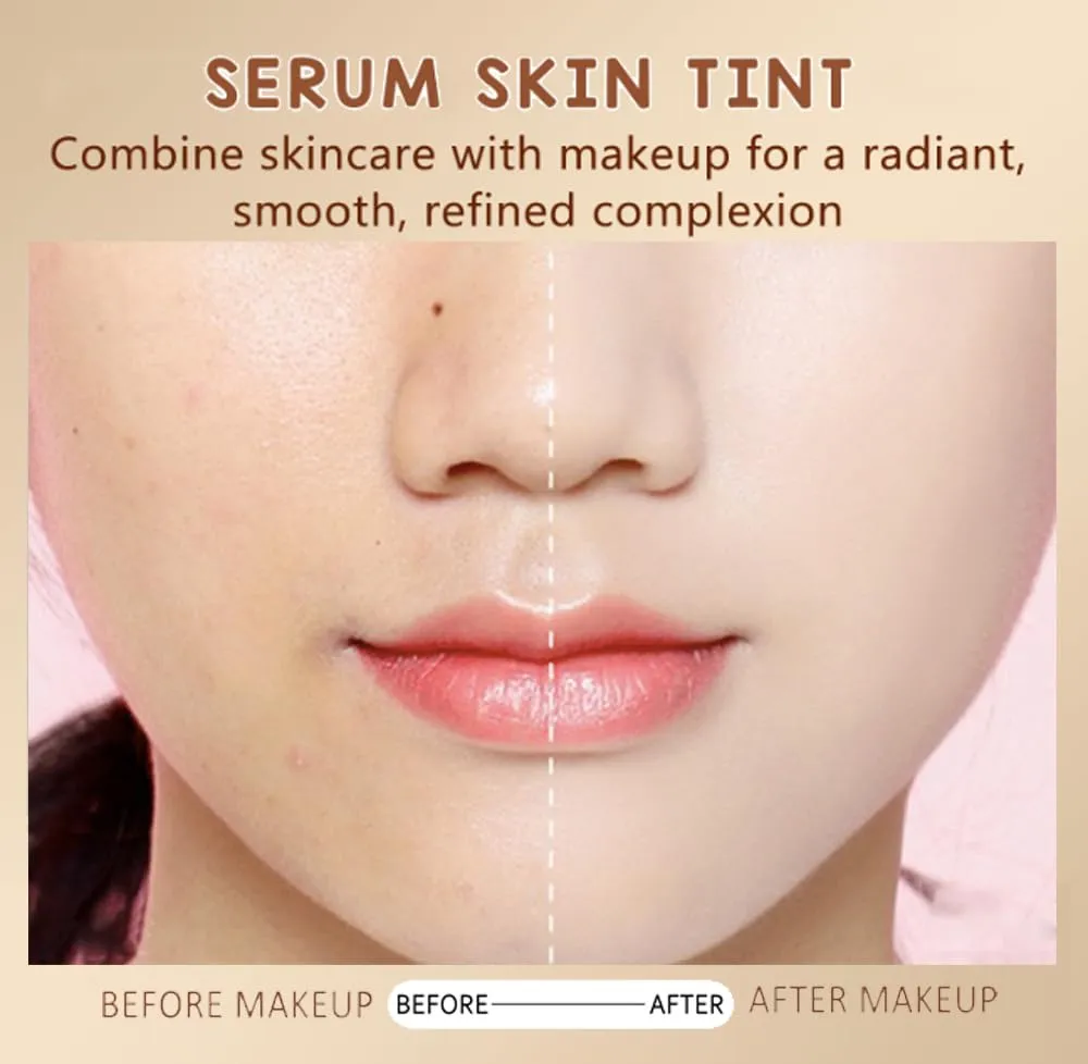 2 Pcs Foundation Stick Beauty Balm Serum Boosted Skin Tint, 2025 New Makeup Tint, Portabl Moisturizing Essence Contour Stick Foundation Beauty Balm (#02)