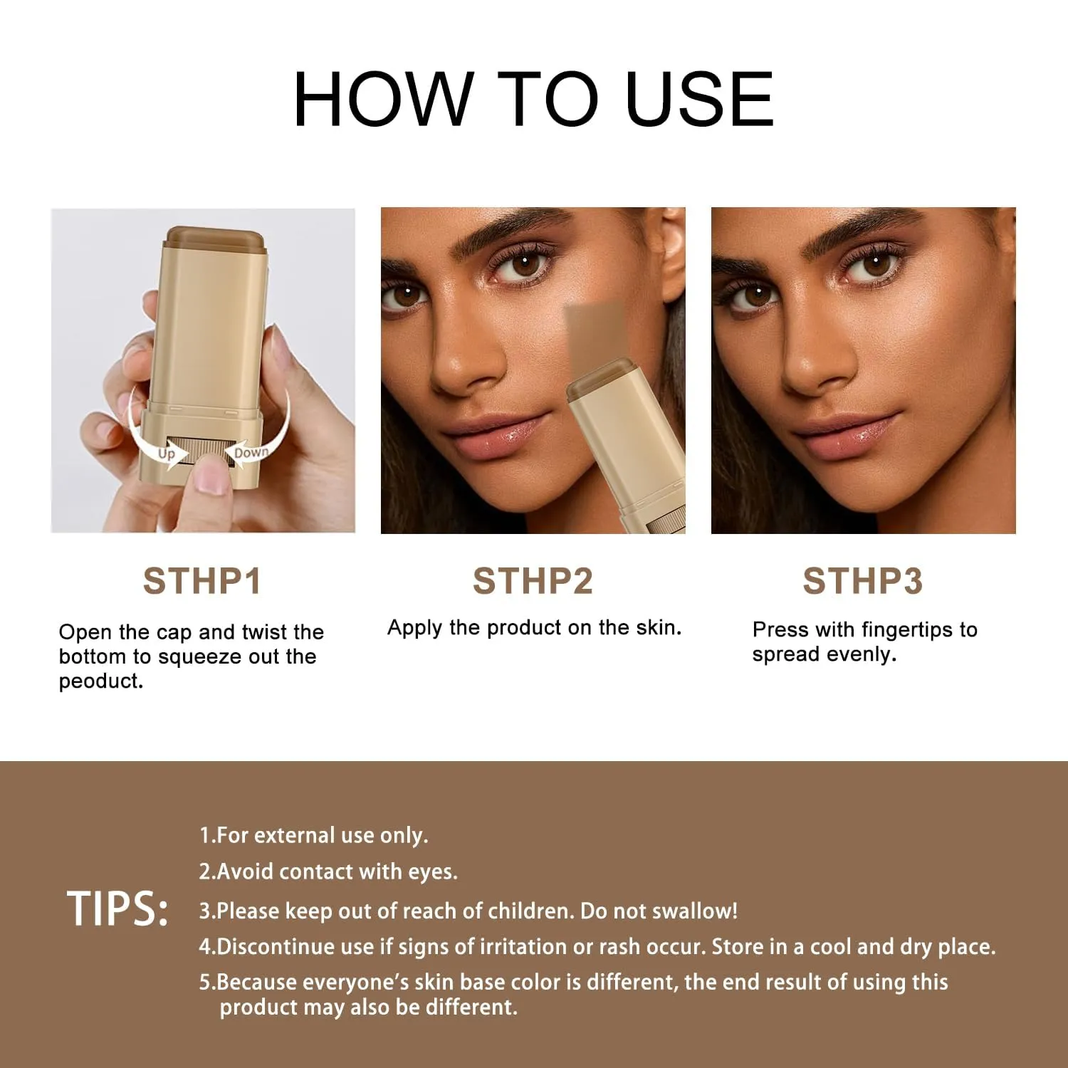 2 Pcs Foundation Stick Beauty Balm Serum Boosted Skin Tint, 2025 New Makeup Tint, Portabl Moisturizing Essence Contour Stick Foundation Beauty Balm (#02)
