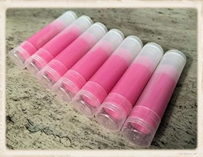 20 Bubble Gum Flavored Lip Balms in Clear Tubes - Wholesale- Unbranded