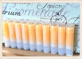20 Mimosa Lip Balms in Clear Tubes Unbranded Bulk Wholesale