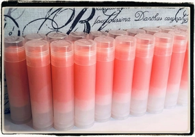 20 Rosé Wine Lip Balms in Clear Tubes Unbranded Bulk Wholesale