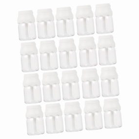 20pcs Mini Bottle Lip Gloss Tube Refillable Empty Lip Container Gloss Transparent Design Lightweight Leak Travel-friendly for Home Office Use