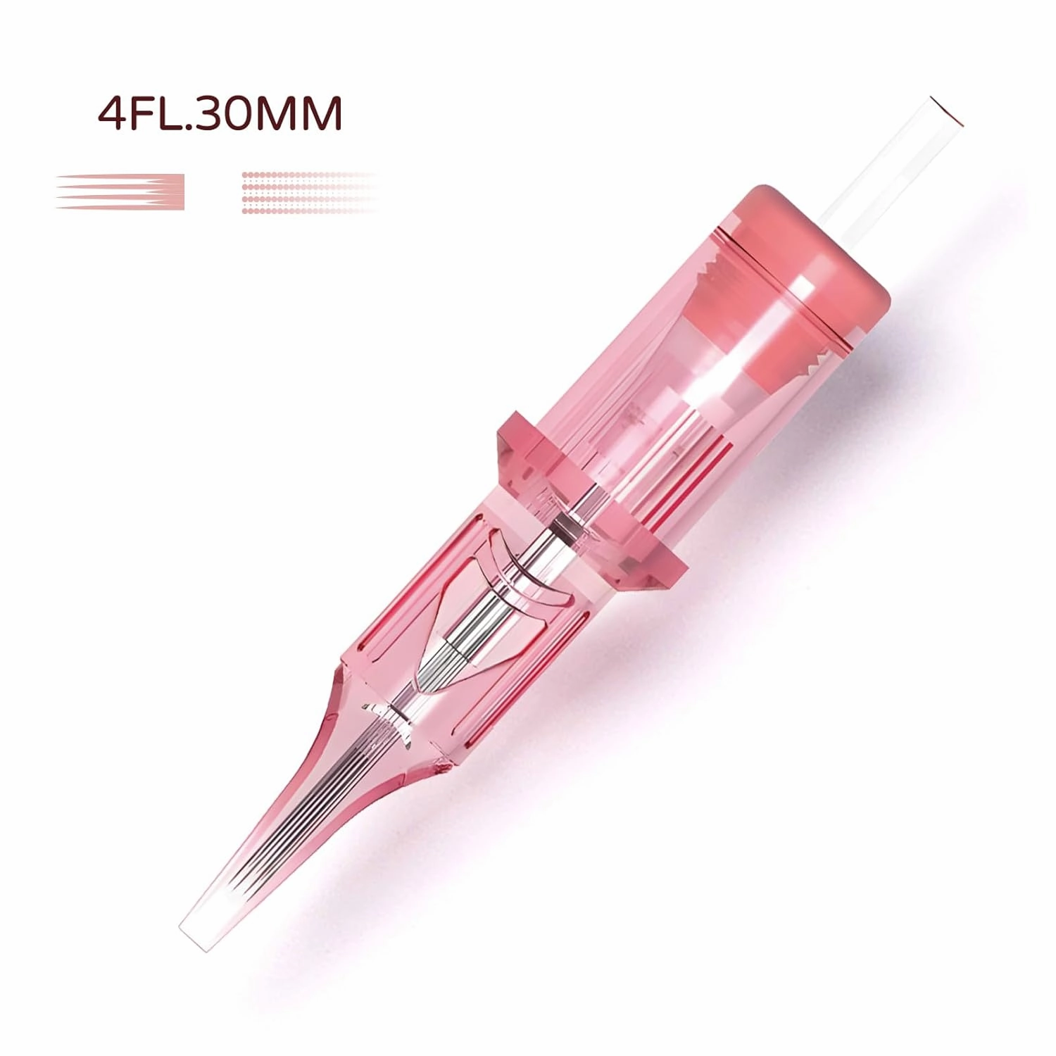20pcs PMU Needles 1/3/5RL Round Liner Tattoo Cartridge Needle Permanent Makeup Microblading Disposable for Eyebrows, Eyeliners, Lip, SMP (1004WF(0.30mm))
