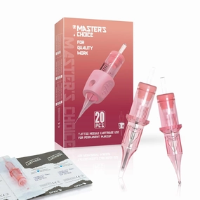 20pcs PMU Needles 1/3/5RL Round Liner Tattoo Cartridge Needle Permanent Makeup Microblading Disposable for Eyebrows, Eyeliners, Lip, SMP (1004WF(0.30mm))