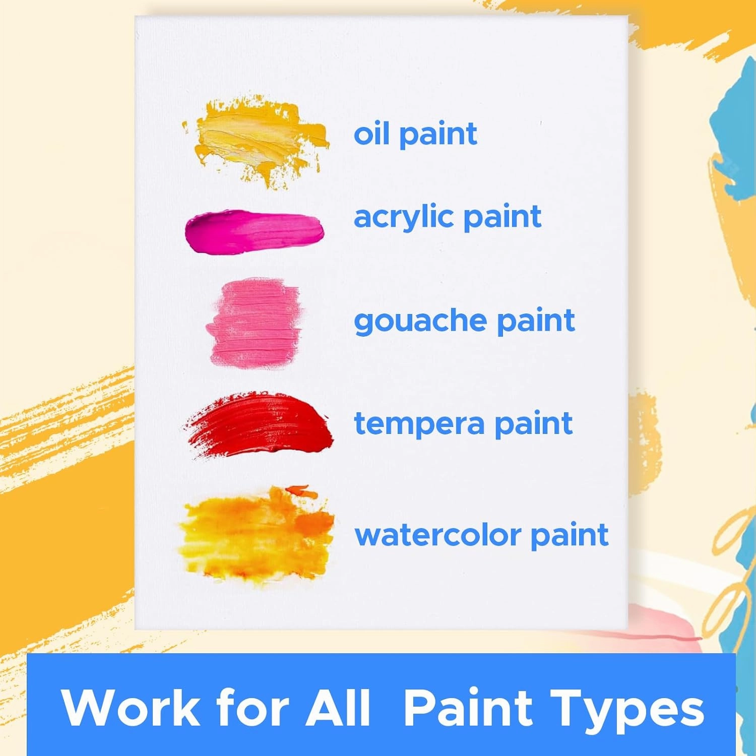 28 Pack 8x10 Inch Canvas Boards for Painting, Kids Art Novices Blank Painting Canvases, Gesso Primed Acid-Free 100% Cotton Canvas Panels for Acrylic Oil Watercolor Tempera Paint