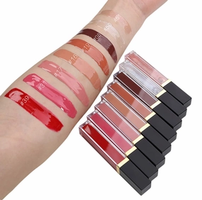 2Chique Lux Vegan Moisturizing Lip Gloss Cruelty Free High Shimmer Lip Gloss (#17 Nude Pink)