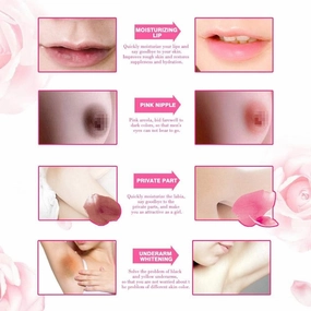 2PC Pink Lips & Nipple Cream, Skin Face Body Cream Pink Lips Armpit Private Part Gel Intimate Cream 30ml, Pink Privates Intimate Area Cream, Pink Body Creams