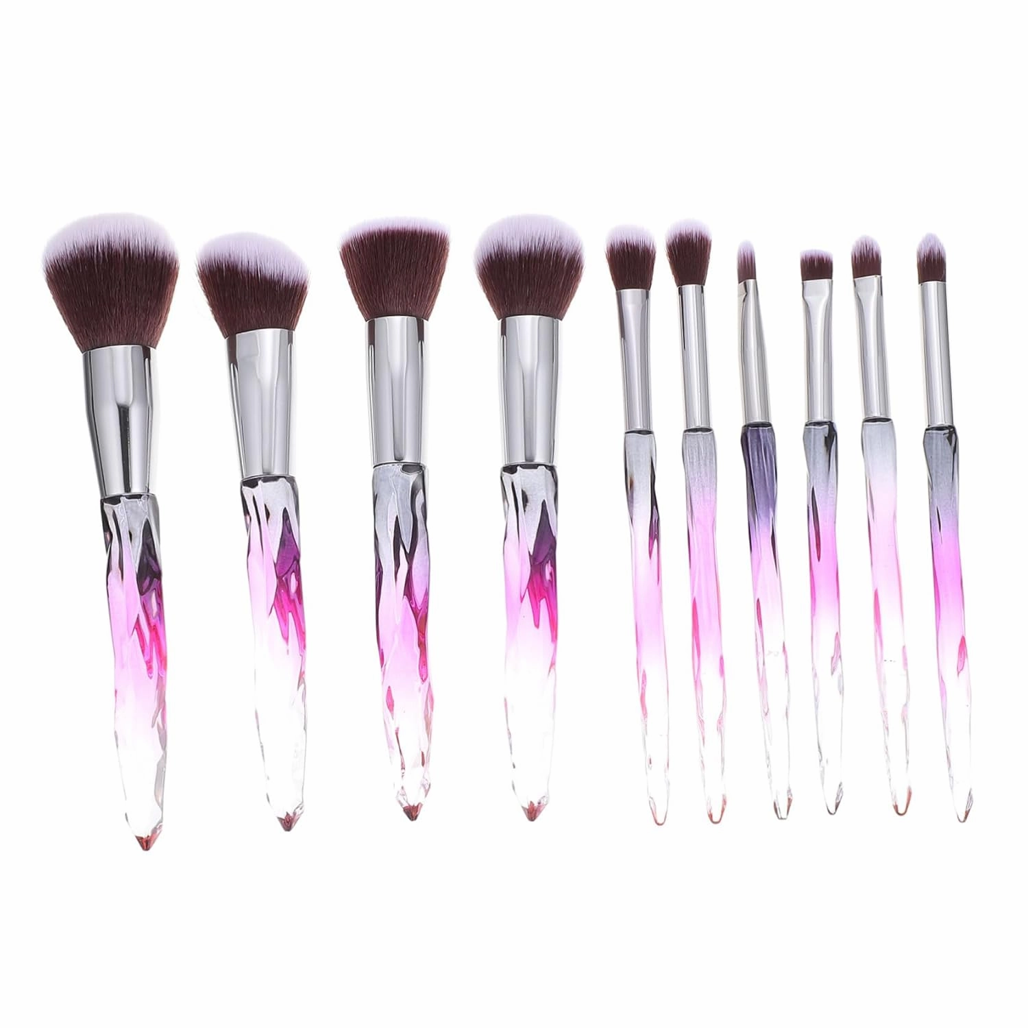 30pcs Professional Makeup Brush Set Premium Cosmetic Kit for Blending Highlighting Contouring Irregular Handle Design for Women Makeup
