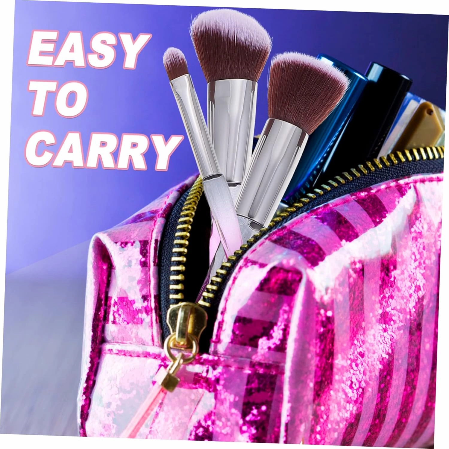 30pcs Professional Makeup Brush Set Premium Cosmetic Kit for Blending Highlighting Contouring Irregular Handle Design for Women Makeup