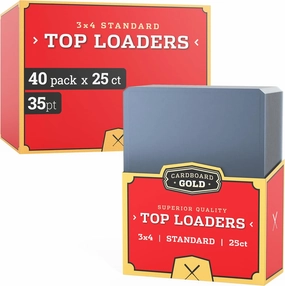 35pt Top Loaders for Cards - 1000 Count - Premium 3x4 Inch Trading Card Toploaders - Protect Your Baseball and Sports Cards with These Crystal Clear Hard Plastic Sleeves Protectors