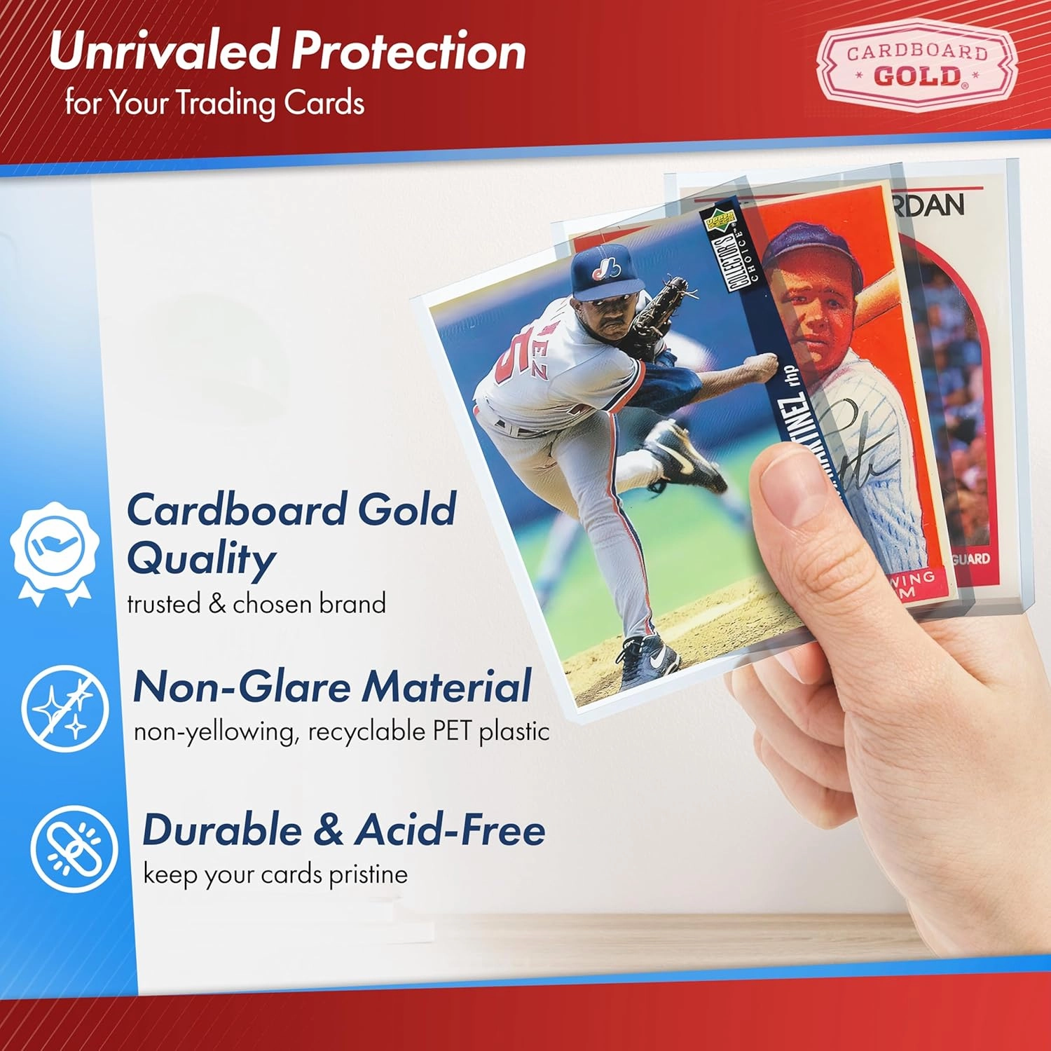 35pt Top Loaders for Cards - 1000 Count - Premium 3x4 Inch Trading Card Toploaders - Protect Your Baseball and Sports Cards with These Crystal Clear Hard Plastic Sleeves Protectors