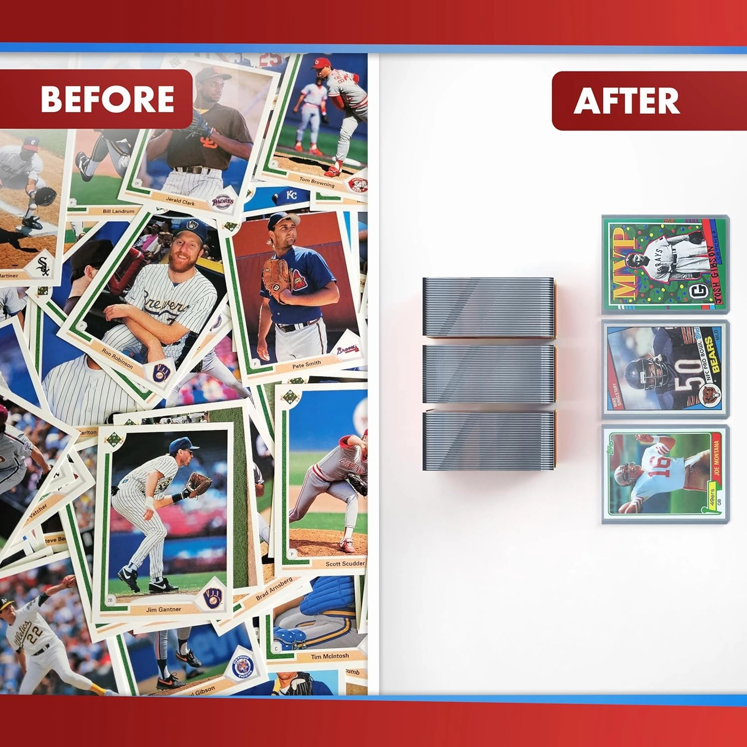 35pt Top Loaders for Cards - 1000 Count - Premium 3x4 Inch Trading Card Toploaders - Protect Your Baseball and Sports Cards with These Crystal Clear Hard Plastic Sleeves Protectors