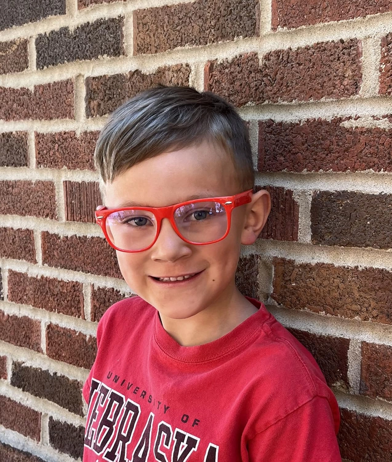 3 Pairs Kids Clear Lens Glasses Protect Child's Eyes from UVB UVA Blocking