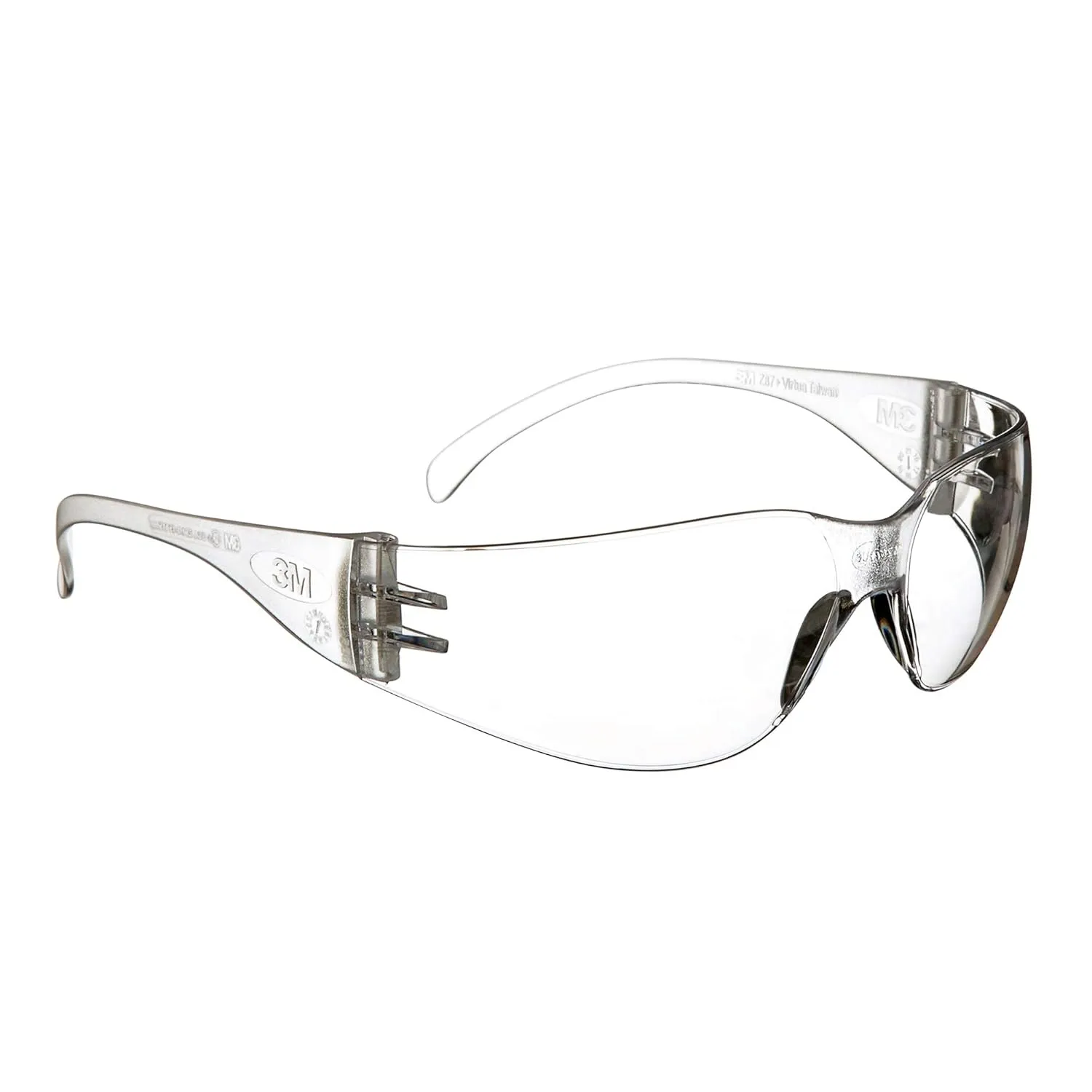 3M Safety Glasses, Virtua, 20 Pair, ANSI Z87, Unisex, Anti-Fog, Scratch Resistant, Clear Lens, Clear Frame, Affordable Eye Protection, Lightweight, Wraparound Coverage