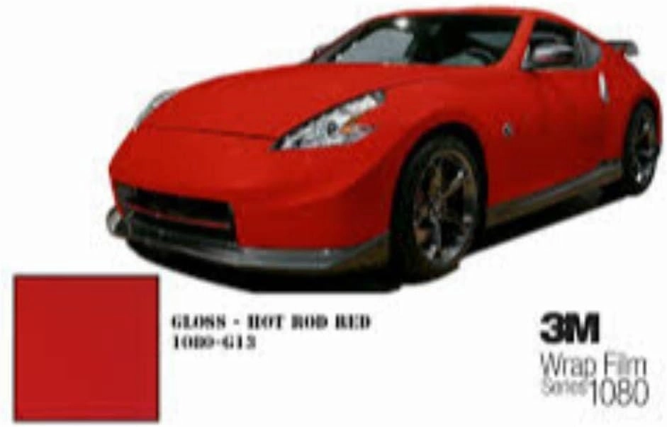 3M 2080 G13 Gloss HOT Rod RED 5ft x 2ft (10 sq/ft) Car Wrap Vinyl Film