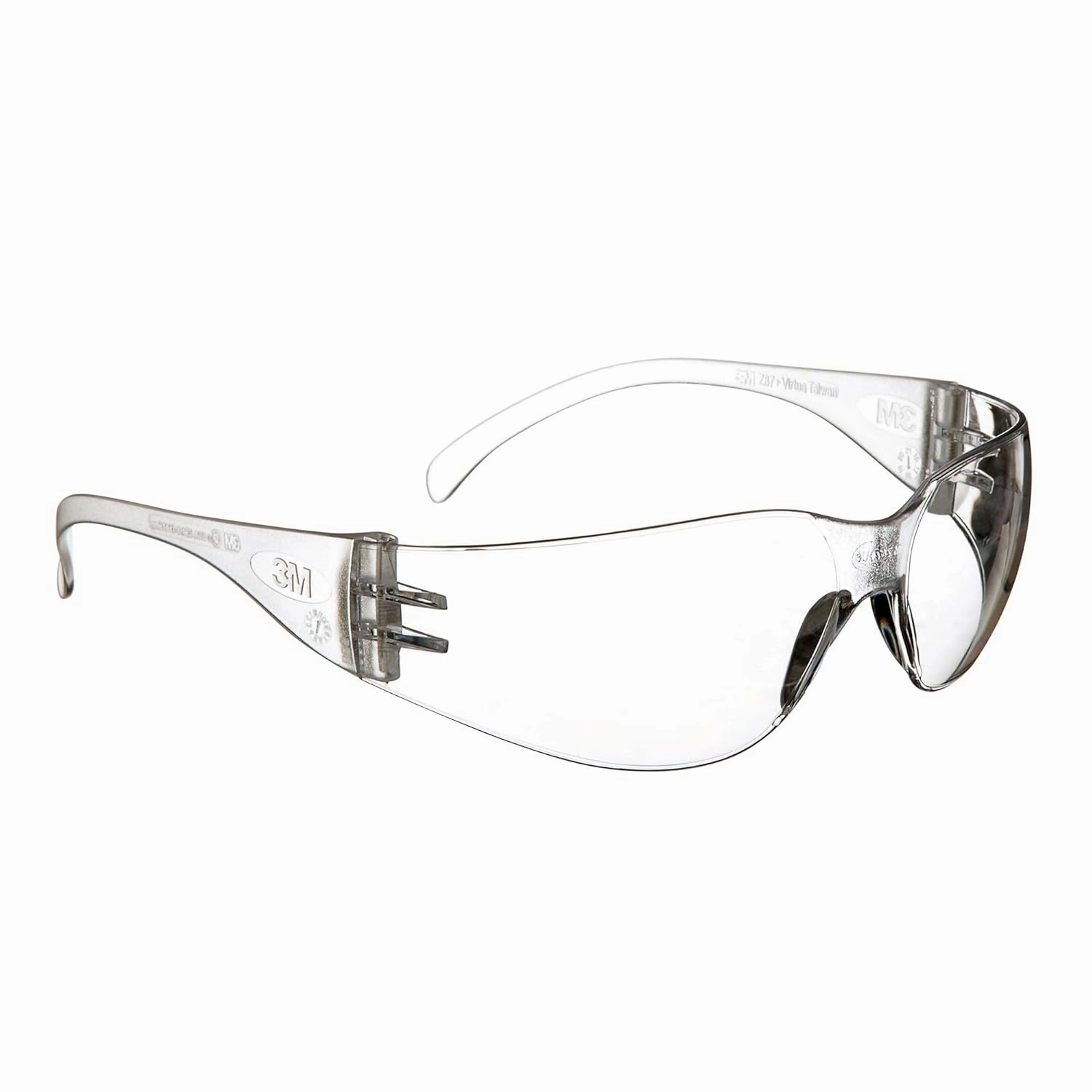 3M Safety Glasses, Virtua, 20 Pair, ANSI Z87, Unisex, Anti-Fog, Scratch Resistant, Clear Lens, Clear Frame, Affordable Eye Protection, Lightweight, Wraparound Coverage