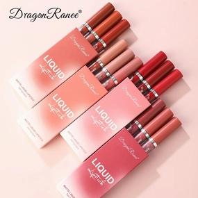 3PCS/Sets Velvet Matte Lip Gloss Long Lasting Waterproof Nued Sexy Red Lipstick Moisturizing Professional Lip Makeup For Women