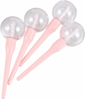 3sets Portable 5ml Lollipop Shape Lip Gloss Bottles Empty Plastic Containers for Travel 5pcs*3