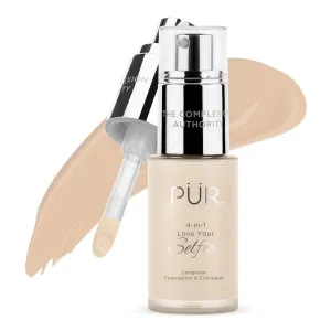 4-in-1 Love Your Selfie Longwear Foundation & Concealer Full Coverage Liquid Foundation, Hydrating Formula, Cruelty Free
