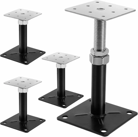 4-Pack Floor Jacks Floor Straightener Adjust Supports Lift Supports Level Supports Adjustable House Screw Jack for Floor Supports 5 to 8 inches Adjusting