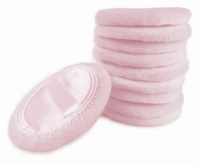 5pcs Powder Puff Cotton Cosmetic Powder Makeup Puffs Pads Makeup with Ribbon Face Powder Puffs for Loose and Foundation(Pink 5 PCS)