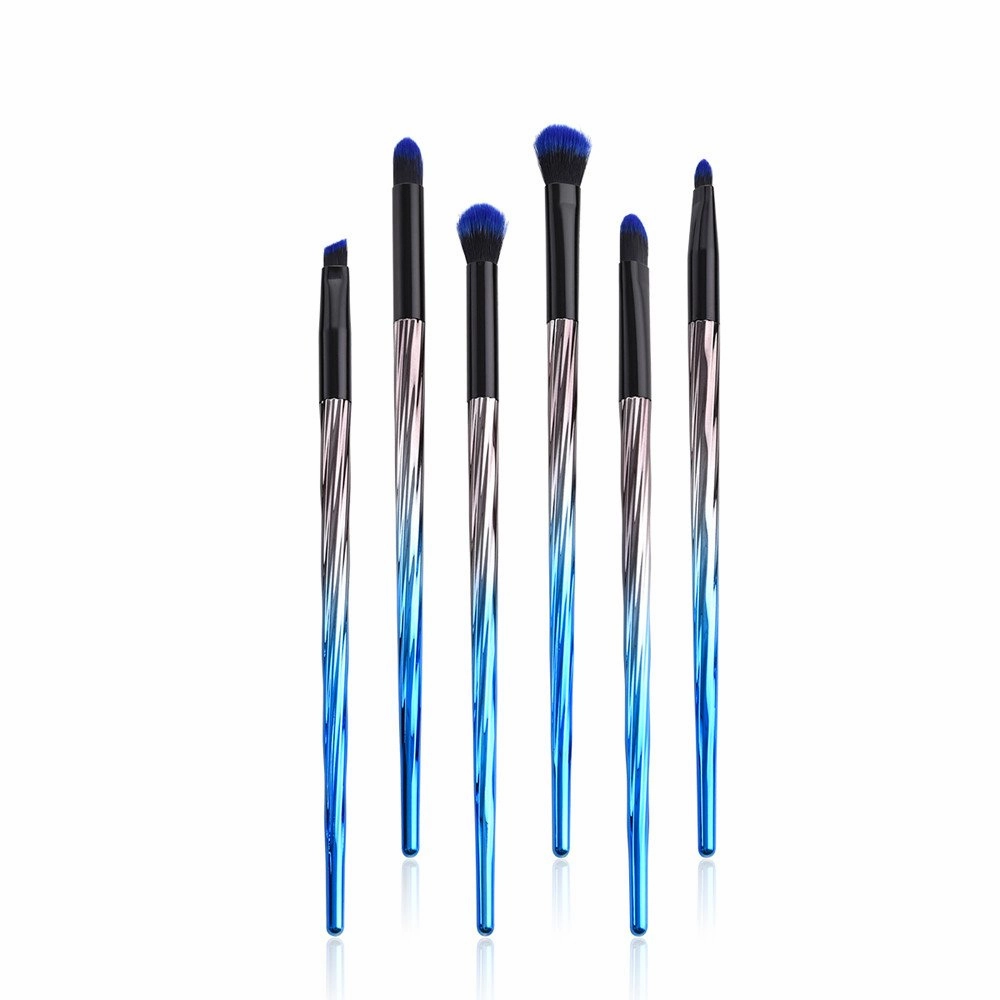 6pcs Makeup Brushes Set Foundation Powder Eyeshadow Eyeliner Lip Brush Tool Liner Brush