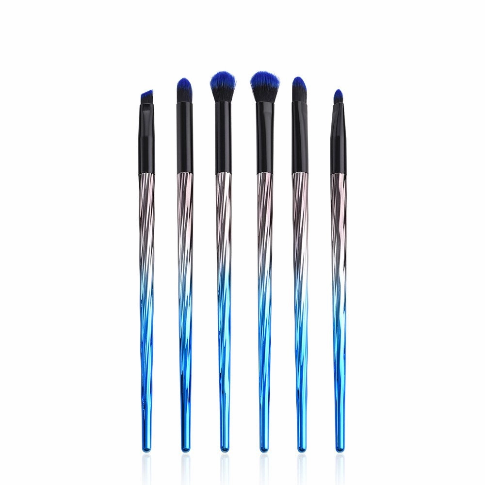 6pcs Makeup Brushes Set Foundation Powder Eyeshadow Eyeliner Lip Brush Tool Liner Brush