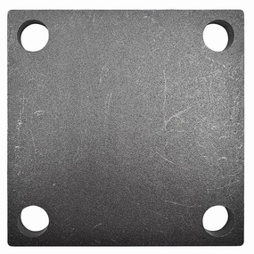 6x6 Weldable Square Steel Metal Baseplate – 6 Inch Steel Plate - Laser Cut – A36 Steel Plate – 6mm Thick, 1/4th - Heavy Duty Carbon Steel – Deburred –Square Steel Plate – 4 Pieces