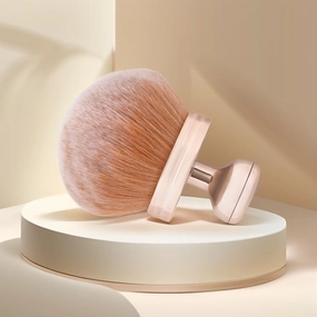 74mm Wide Kabuki Self-Tanning Applicator Brush for Body & Back - Extra Large Oval Makeup Brush with Dense Bristles For Self Tanner, Streak-Free Tan Blending for Face/Legs/Bronzer