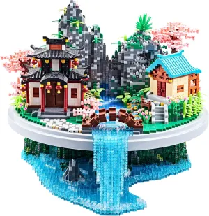 7626 PCS Micro Building Blocks Set Chinese Peachtree Model for Adults Decorative Creative Toy Present for Children Age of 14  Cherry Blossom Tree Building Set