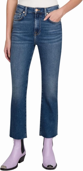 7 For All Mankind Women's High Waist Slim Kick Jeans