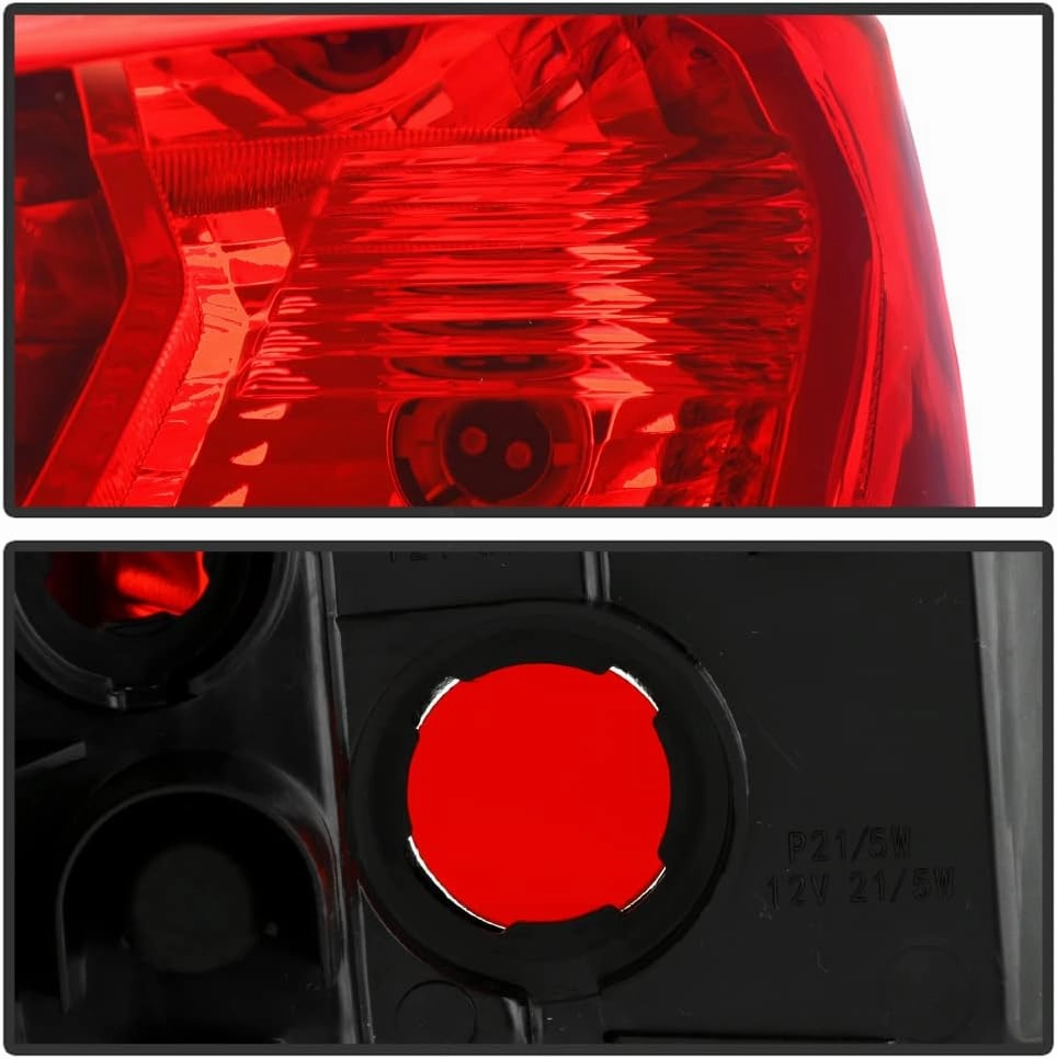 ACANII - For 2017 2018 2019 2020 Mitsubishi Mirage G4 Sedan Red Clear Tail Light Brake Lamp Replacement Driver Side