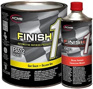 acme Sherwin-Williams Finish 1 4.1 VOC Gray Enamel Sealer Undercoat Medium Gallon Kit