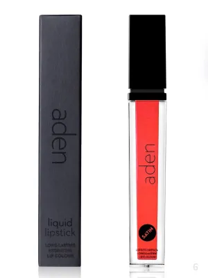 aden Satin Lipstick - 7ml - Long-Lasting, Non-Drying, Creamy Texture & Silky Finish (06 Vivid Orange)