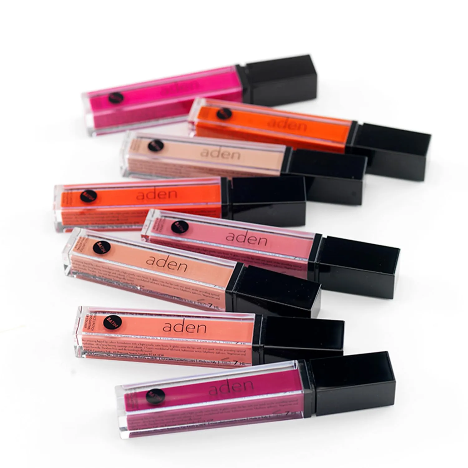 aden Satin Lipstick - 7ml - Long-Lasting, Non-Drying, Creamy Texture & Silky Finish (07 Shimmering Fuchsia)